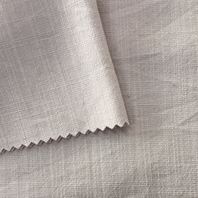 NO 6049 Slubbed Pellava-look Plain Weave Fabric